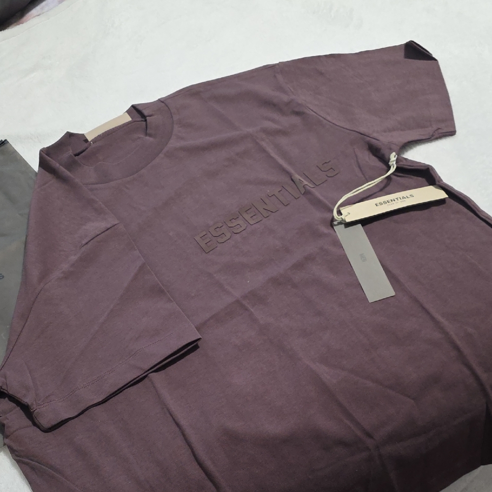 Essentials Men's Short Sleeve Tee in Plum